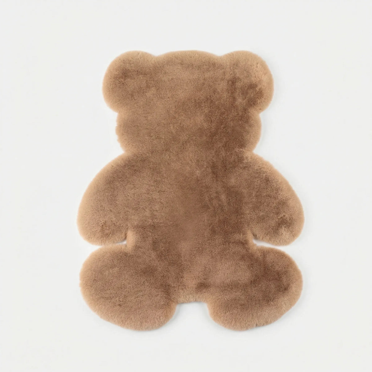 Bear-Shaped Plush Accent Rug - Bearvish