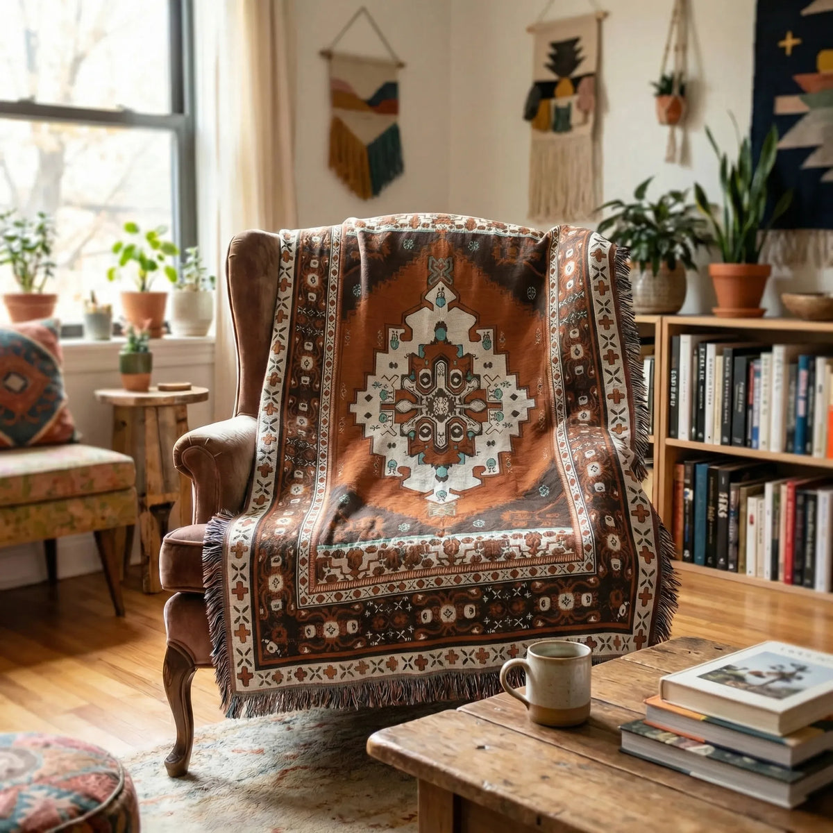 Boho Tapestry Throw Blanket - Desertloom
