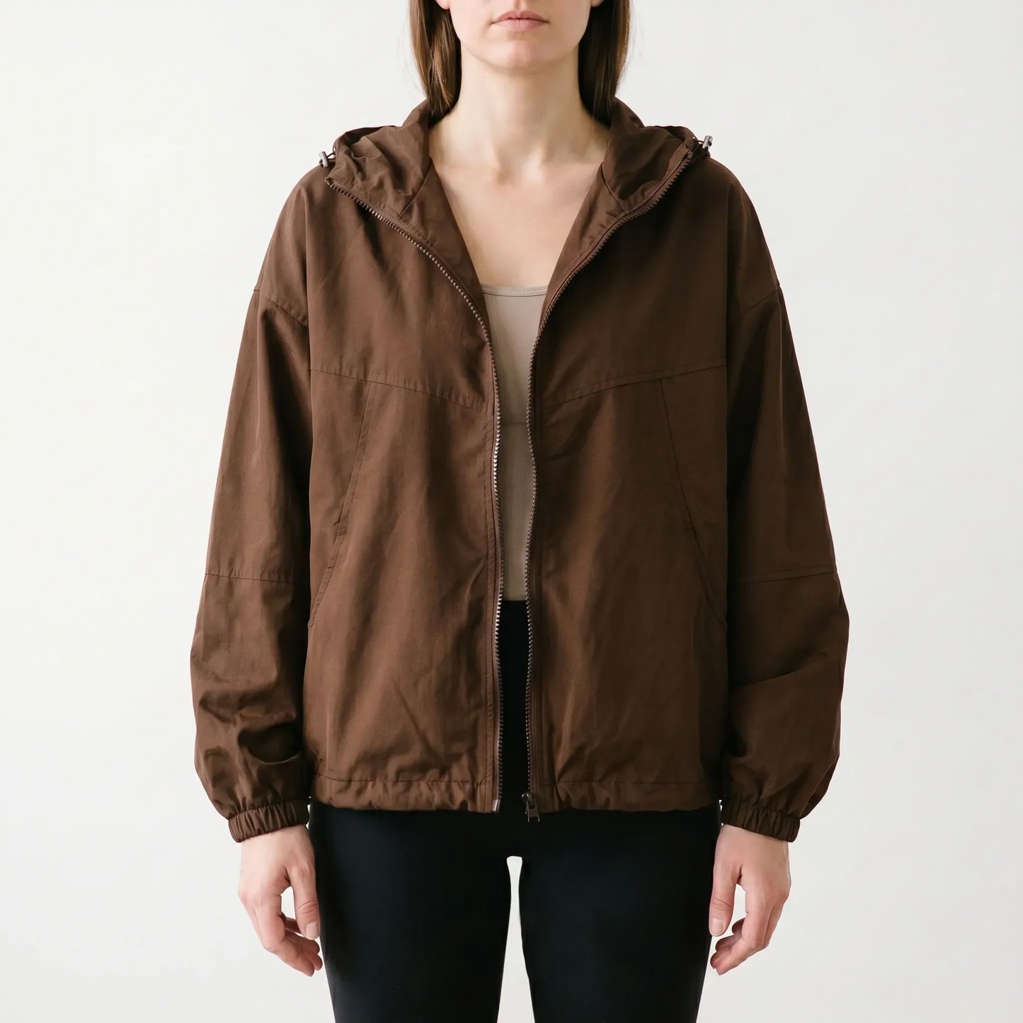 Casual Hooded Windbreaker Jacket - Regina