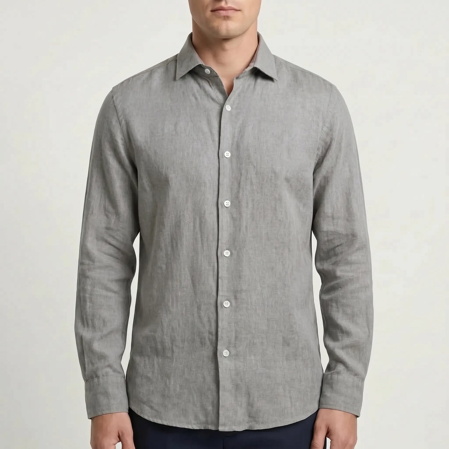 Casual Long-Sleeve Button-Up Shirt - Bruce