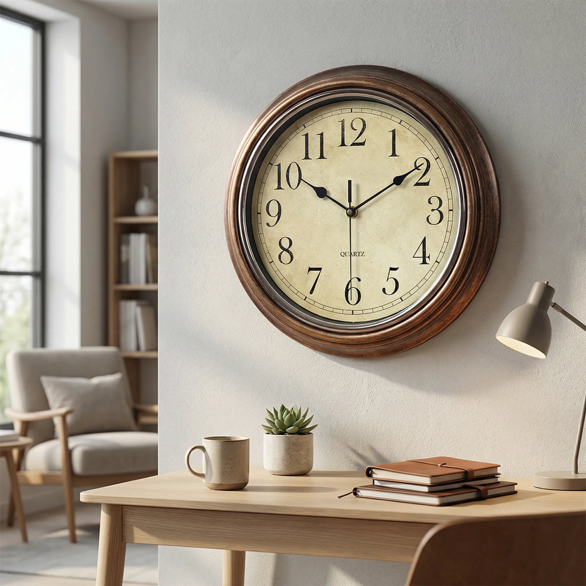 Classic Round Wall Clock - ChronoHaven