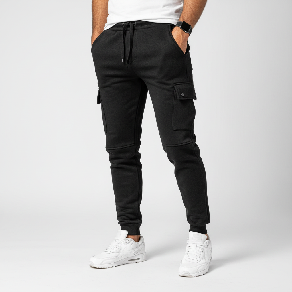 Cropped Jogginghose Mit Tasche - Rene
