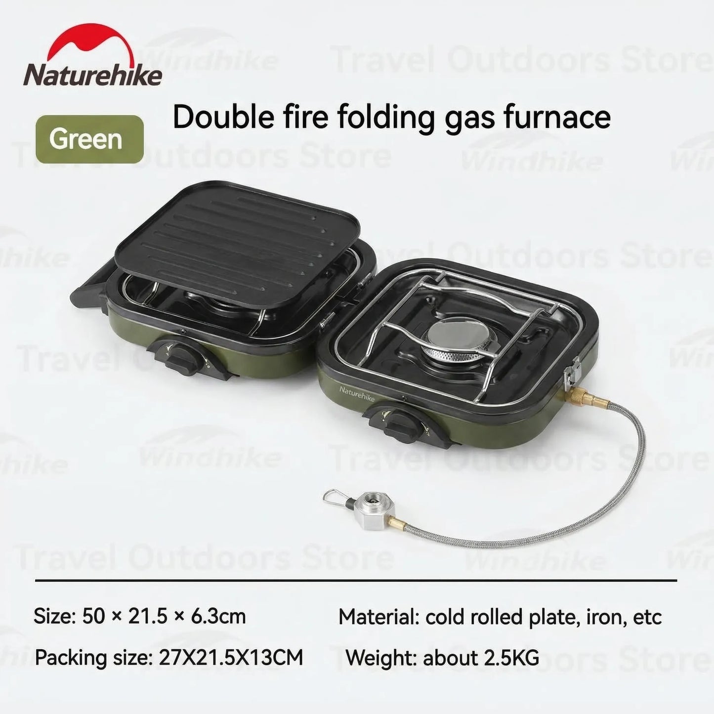 Foldable Dual-Burner Camping Gas Stove - Campforge