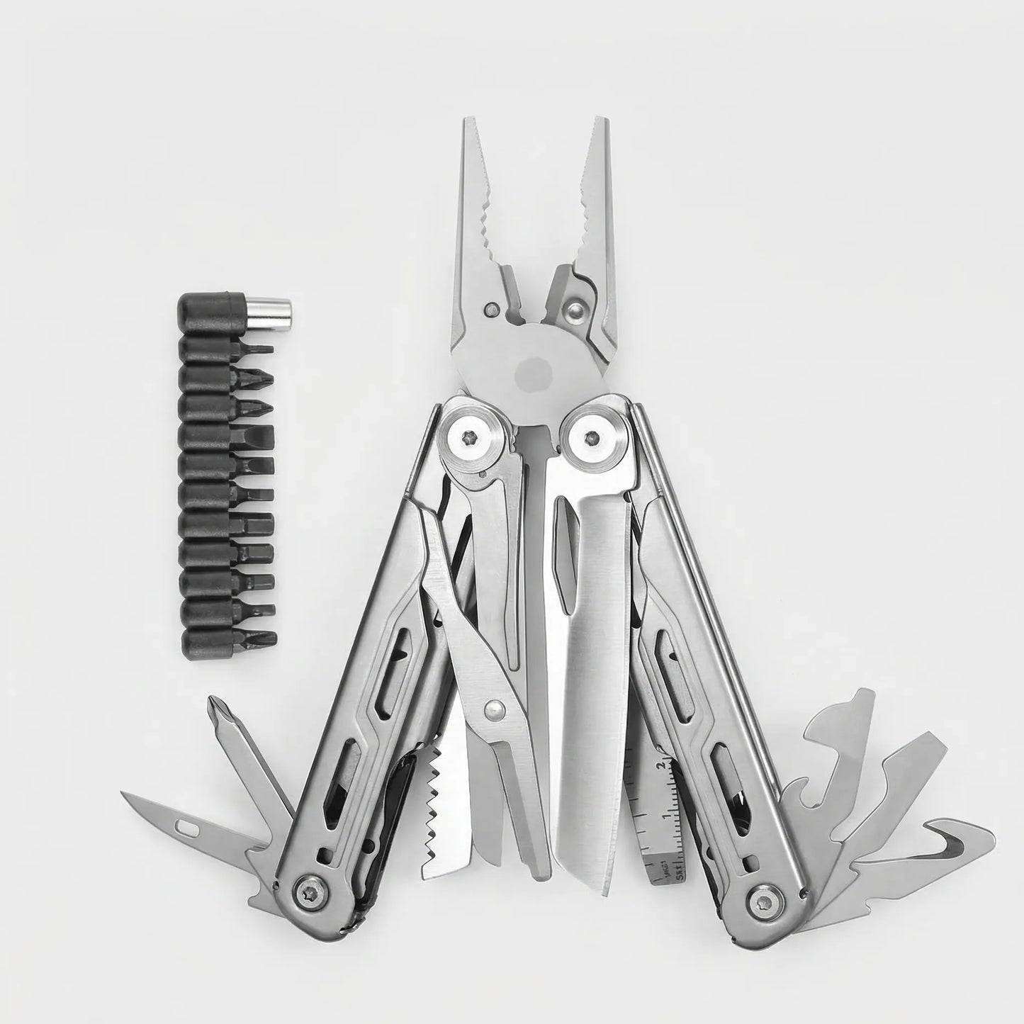 Foldable Multi-Tool With Pliers And Bits - Clampex