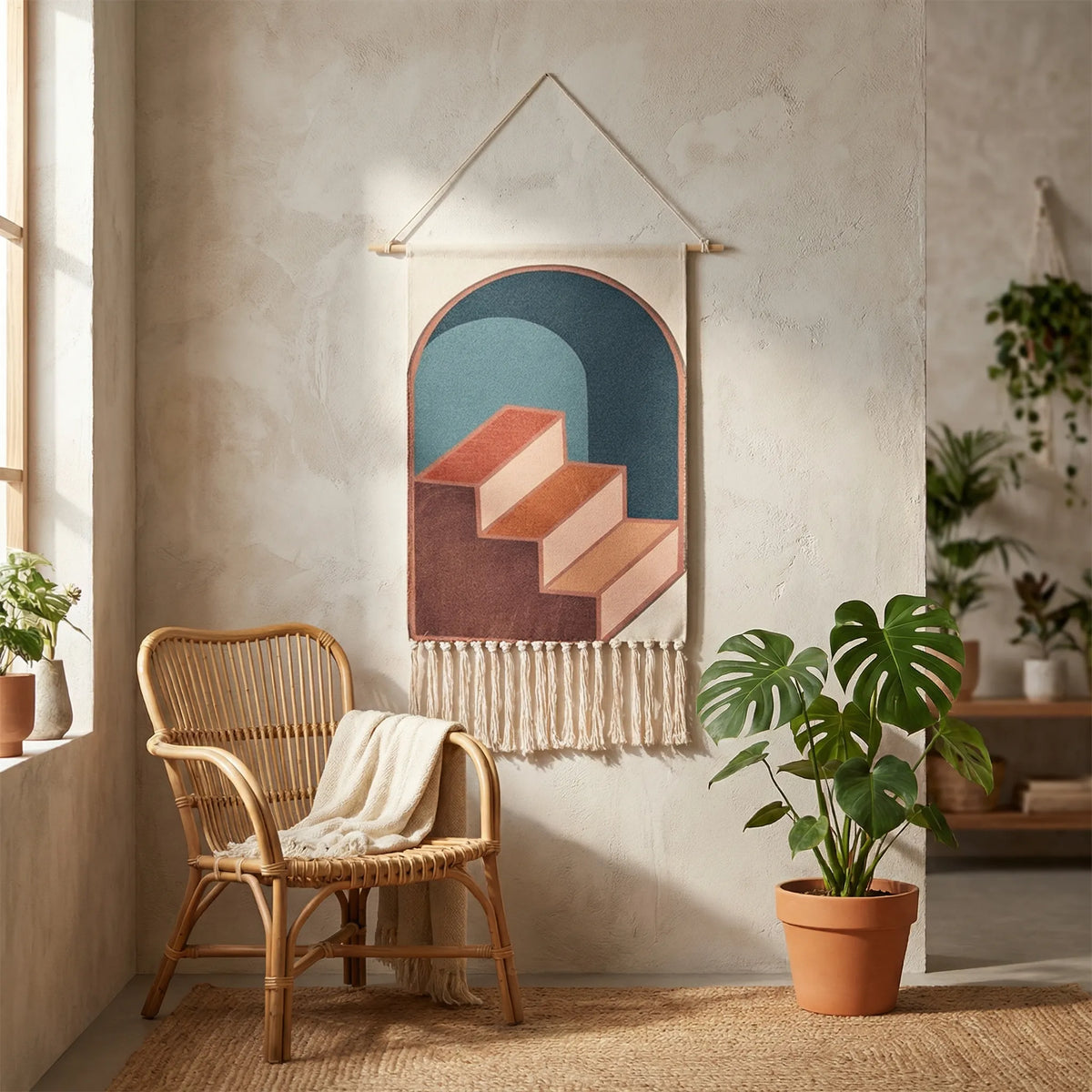 Handwoven Wall Hanging Tapestry - Sunrafe
