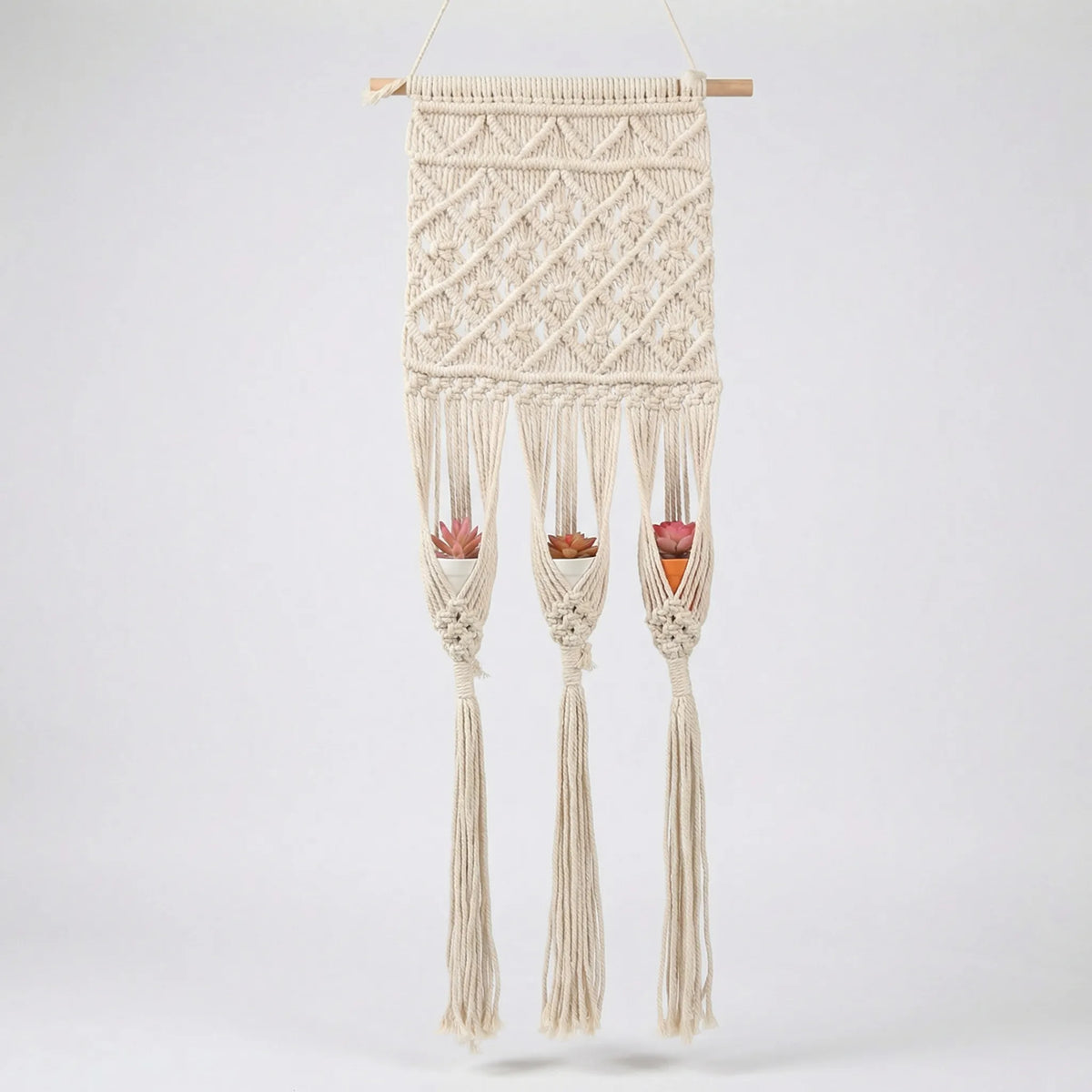 Handwoven Wall Planter Hanger - Hearthloom