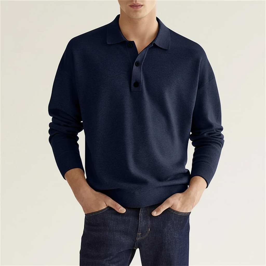 Langarm Polo Für Herren - Oskar