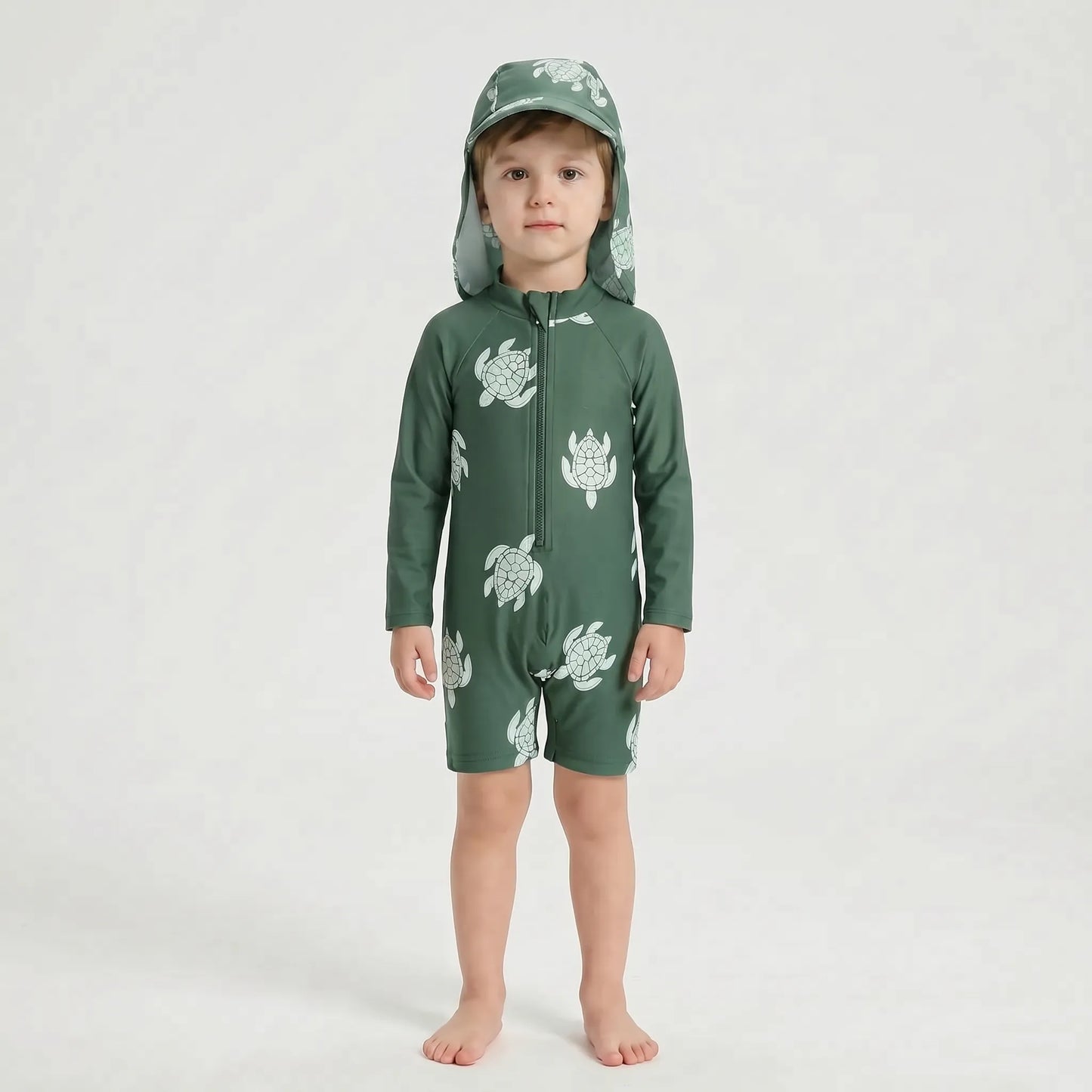 Long Sleeve Toddler Swimsuit Set - Shellkin