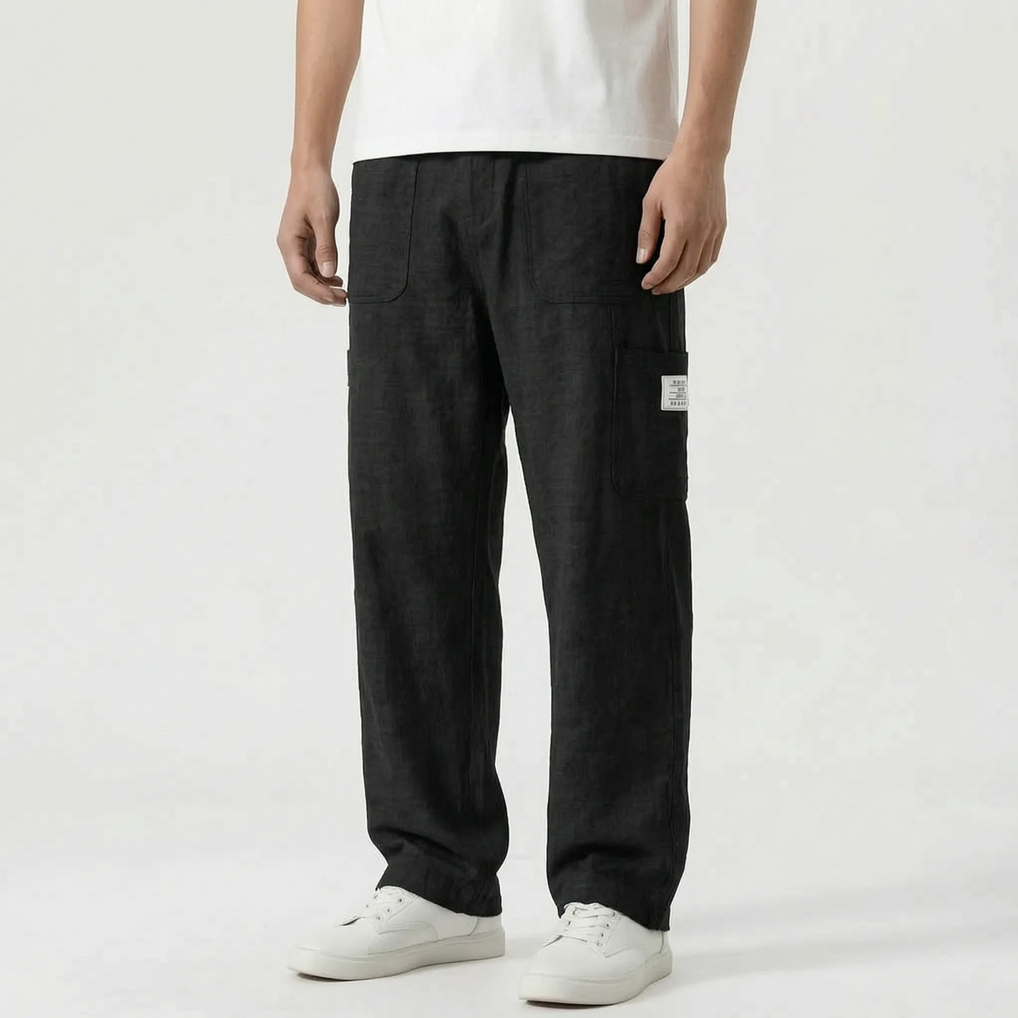 Loose Straight Leg Trousers - Neal