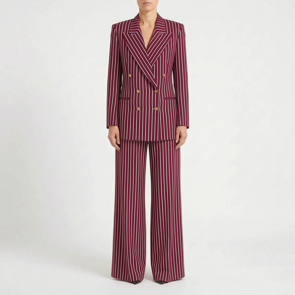 Striped Women Pant Suit - Courtney