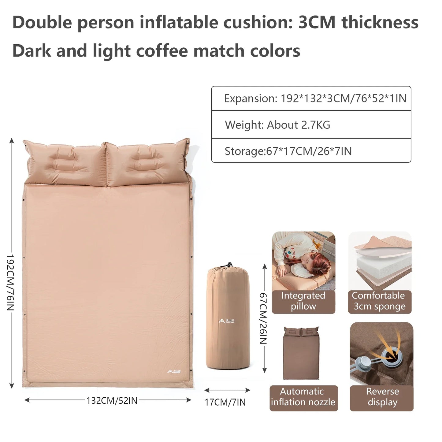 Ultralight Camping Sleeping Pad - Snoozica