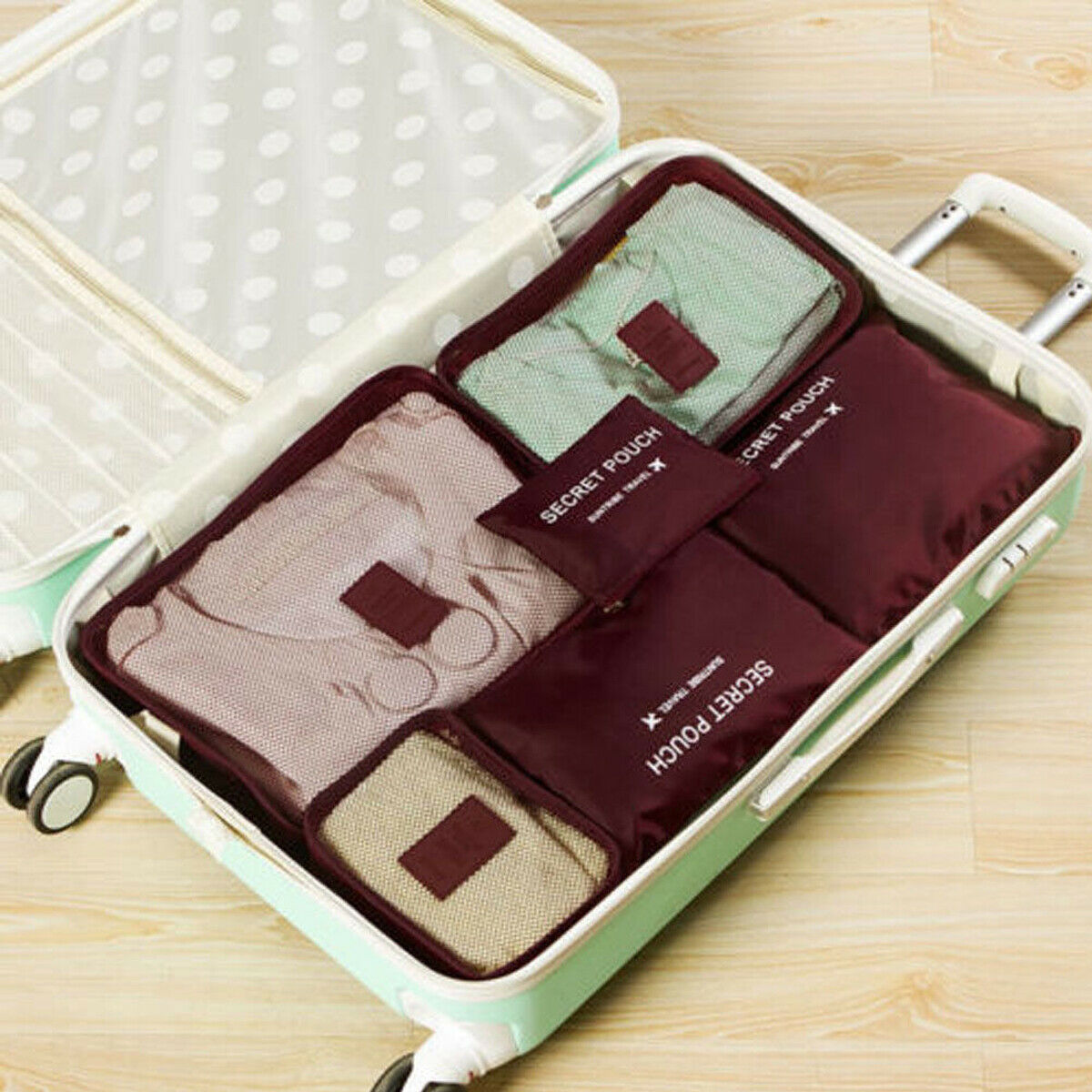 Luggage Packing Organiser Set (2-Piece)- Space-Saving Travel Storage Bags