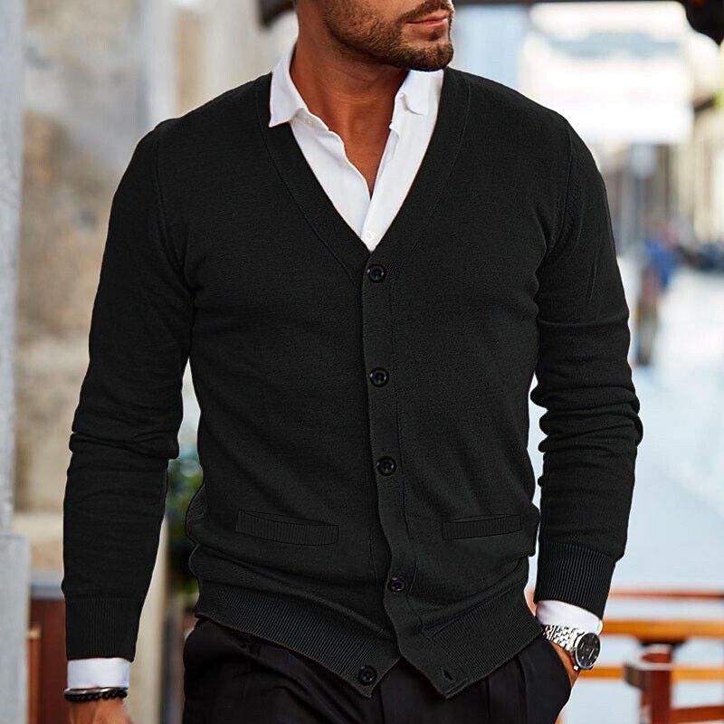 Casual Men's Vest - Ethan-Black-S-Nora Luxe