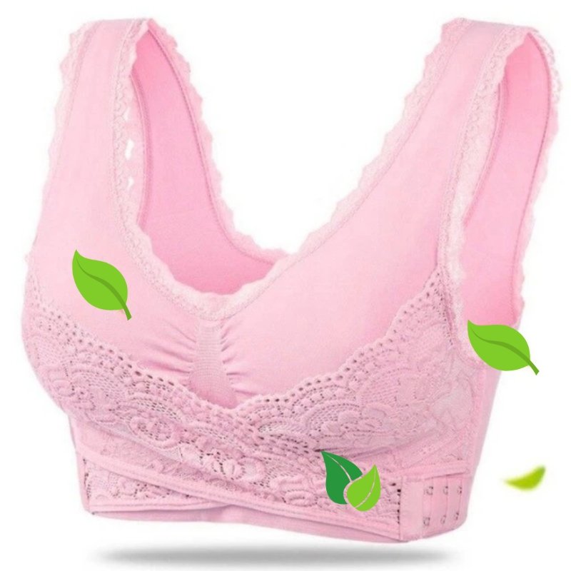 Comfortable Good Supporting Bra - Grace-Light pink-S-Nora Luxe