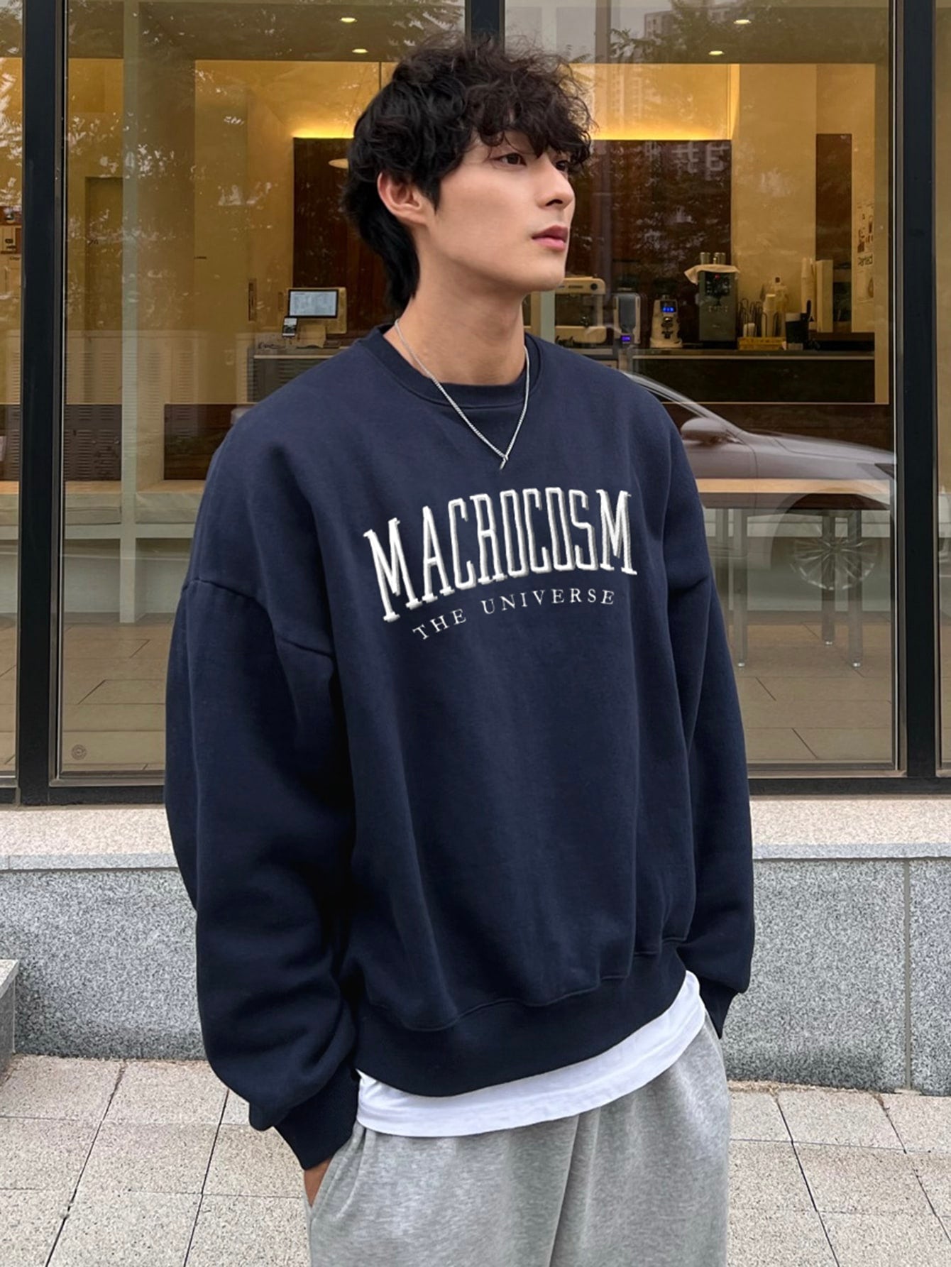 Oversized Sweatshirt for Men - Norveric-Dark blue-S-Nora Luxe