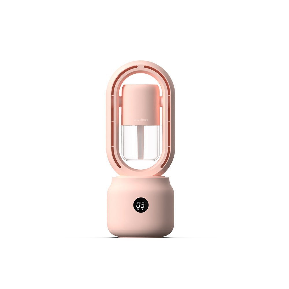 Portable Blade-less Fan with Humidifier - CoolMist-Pink-Nora Luxe