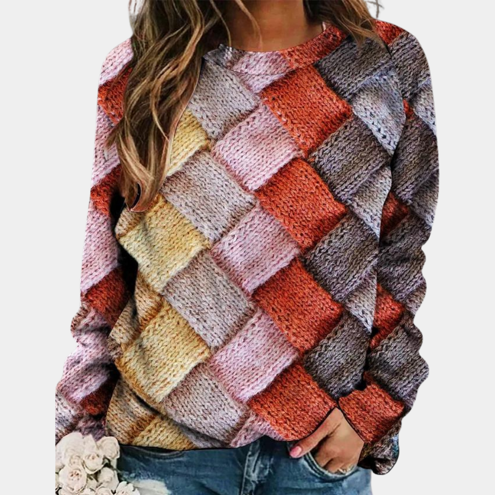 Stylish Colored Ladies Sweater - Camilla-Pink-XS-Nora Luxe
