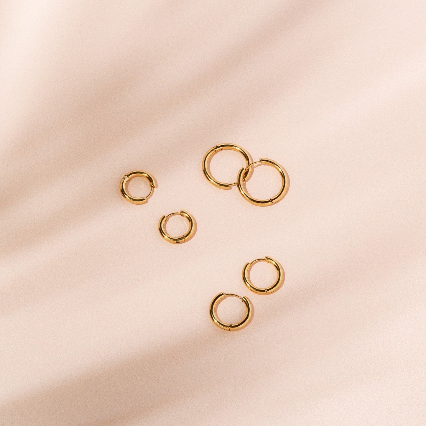 Timeless Hoop Earrings - Celeste-Gold-Small-Nora Luxe
