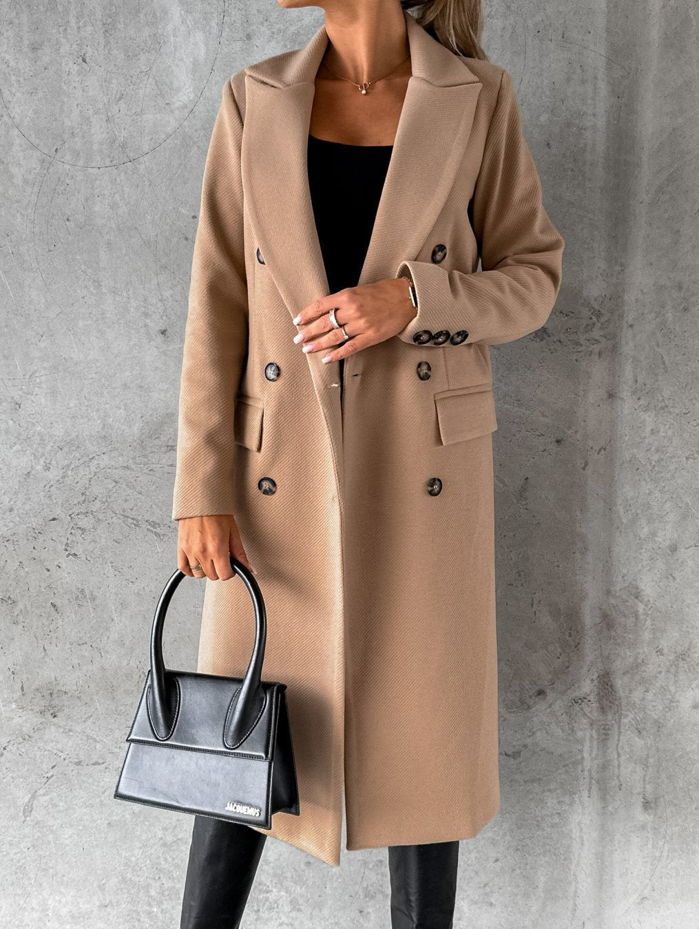 Trendy Winter Jacket for Women - Valeria-Khaki-S-Nora Luxe