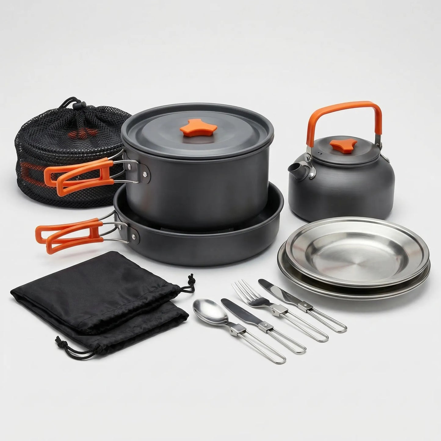 16-Piece Nesting Camping Cookware Set -  Camprova