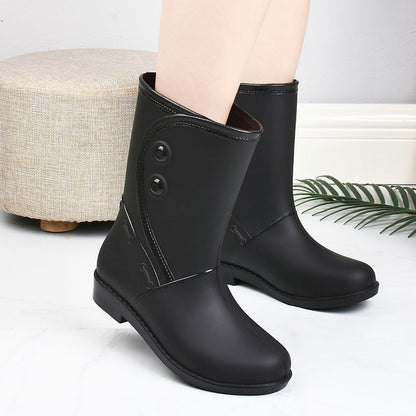 Ladies' waterproof and comfortable rain boots with non-slip sole – Elora
