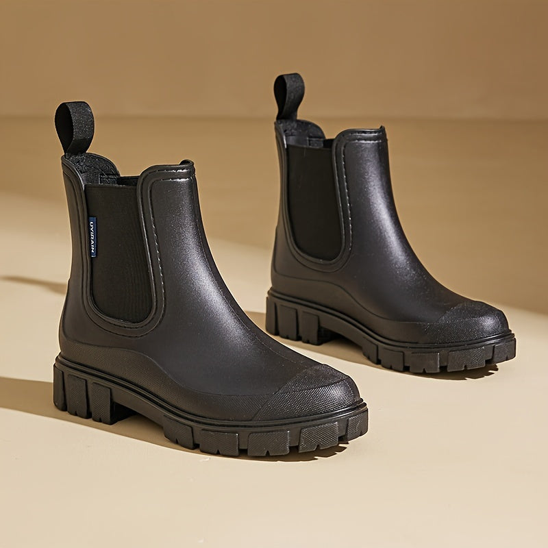 Ladies' mid-height waterproof rain boots with anti-slip sole – Selora