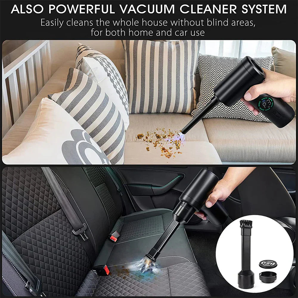 2-in-1 Portable Air Dust Vacuum and Blower with LED Light (7500mAh) - AirMaster-Style 1-Nora Luxe