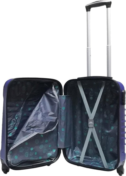 2-piece Dark Blue Hard Shell Suitcase Set – Monaco-Nora Luxe