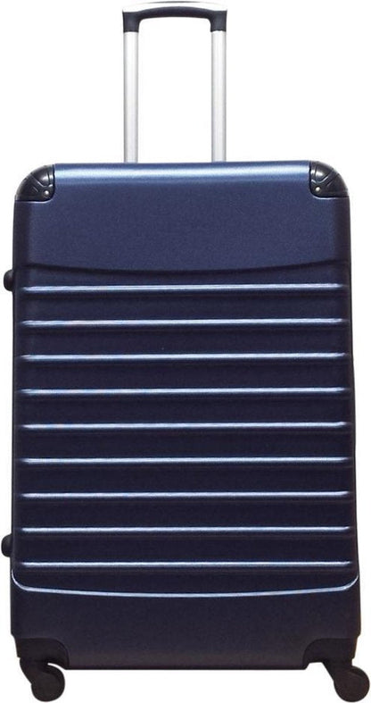 2-piece Dark Blue Hard Shell Suitcase Set – Monaco-Nora Luxe
