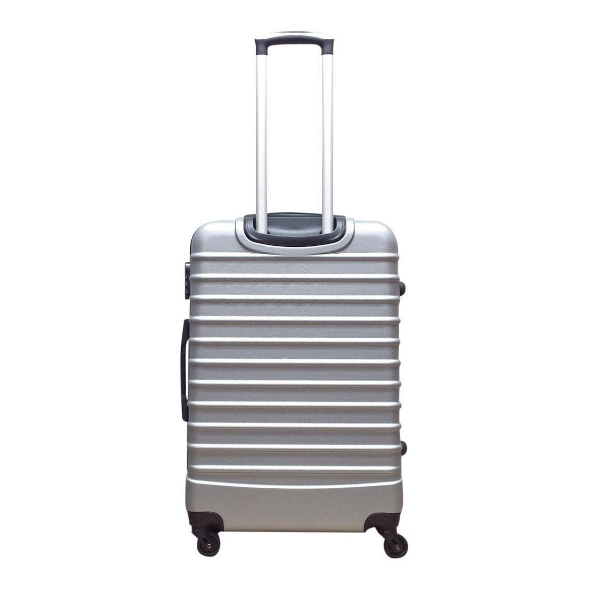 2-piece hard-shell suitcase set – Milano Silver-Nora Luxe
