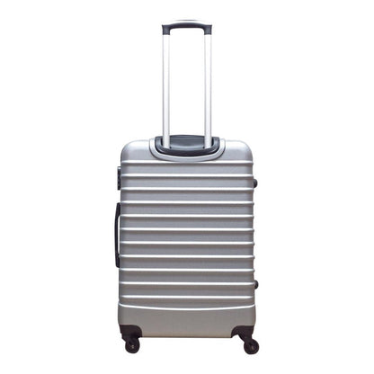 2-piece hard-shell suitcase set – Milano Silver-Nora Luxe