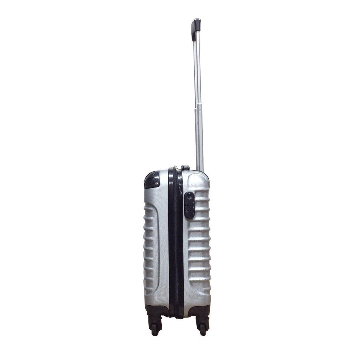 2-piece hard-shell suitcase set – Milano Silver-Nora Luxe