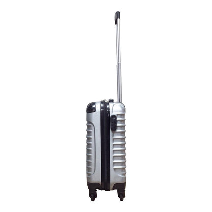 2-piece hard-shell suitcase set – Milano Silver-Nora Luxe