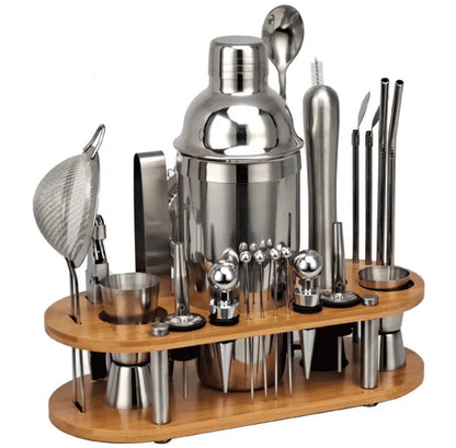 23-Piece Professional Bartender Set - ShakerPro-Nora Luxe