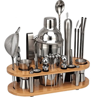 23-Piece Professional Bartender Set - ShakerPro-Nora Luxe