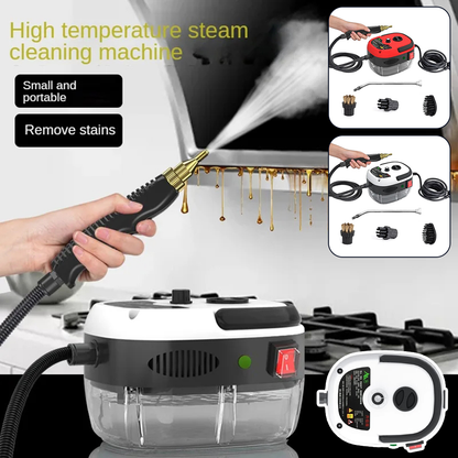 2500W HIGH-PRESSURE STEAM CLEANER - 6 SETTINGS FOR HOME & KITCHEN-White-Nora Luxe