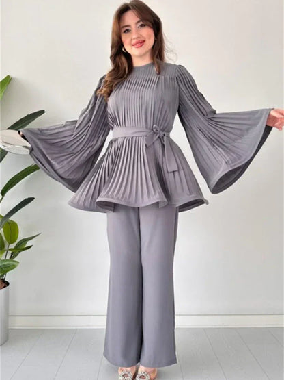 Ladies Pleated Clothing Set – Selene