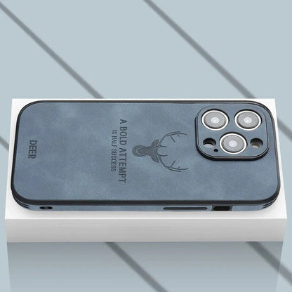 Luxury Deer Leather iPhone Case - Veltro
