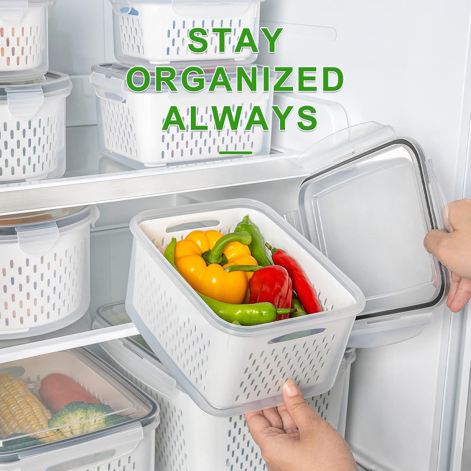 5-piece Large Food Storage Set - FreshKeeper-Nora Luxe