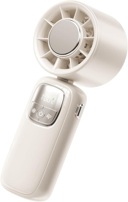 Portable Foldable Handheld Fan with LED Display 100 Speeds