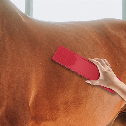 6-In-1 Horse Grooming Brush - EquiGlow-Red-Nora Luxe