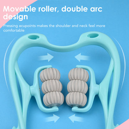 6-Wheel Neck Massager - ReliefRoller-Blue-Nora Luxe