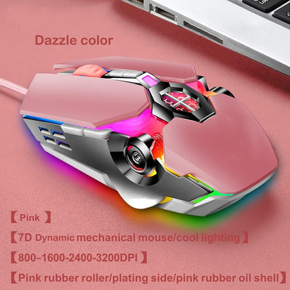 87-Key Mechanical Gaming Keyboard RGB Backlit Blue Switch