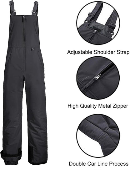 Waterproof Insulated Snowboarding Bibs – Arvion