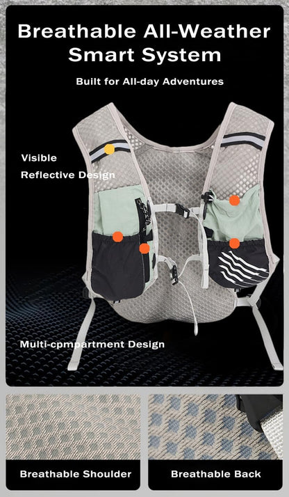 Ultra-Light Hydration Running Vest with 2L Water Bladder – Dravien