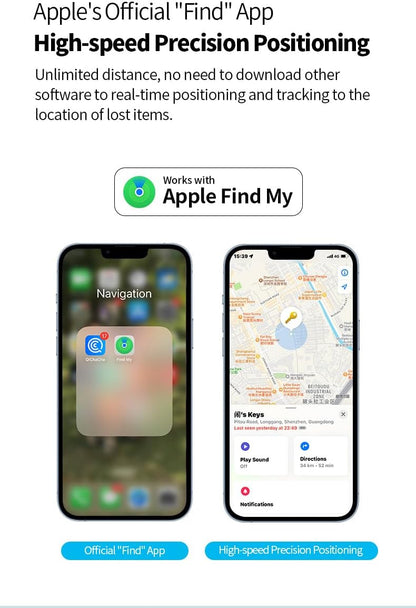 Smart Anti-Lost Locator Keychain – Real-Time Tracking with Find My – Zeyora