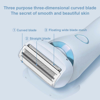 Women’s Electric Shaver with 3 High-Speed Blades and 3D Floating Foil – Nivora