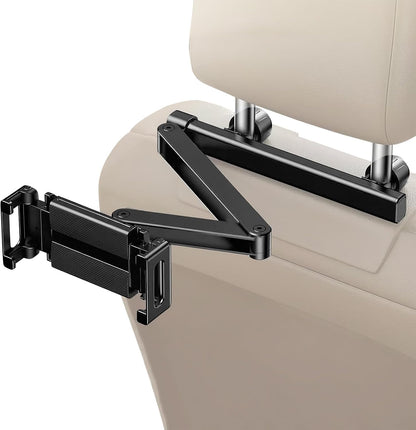 Car Headrest Tablet Holder – Adjustable 360° Backseat Phone & Tablet Mount – Movira