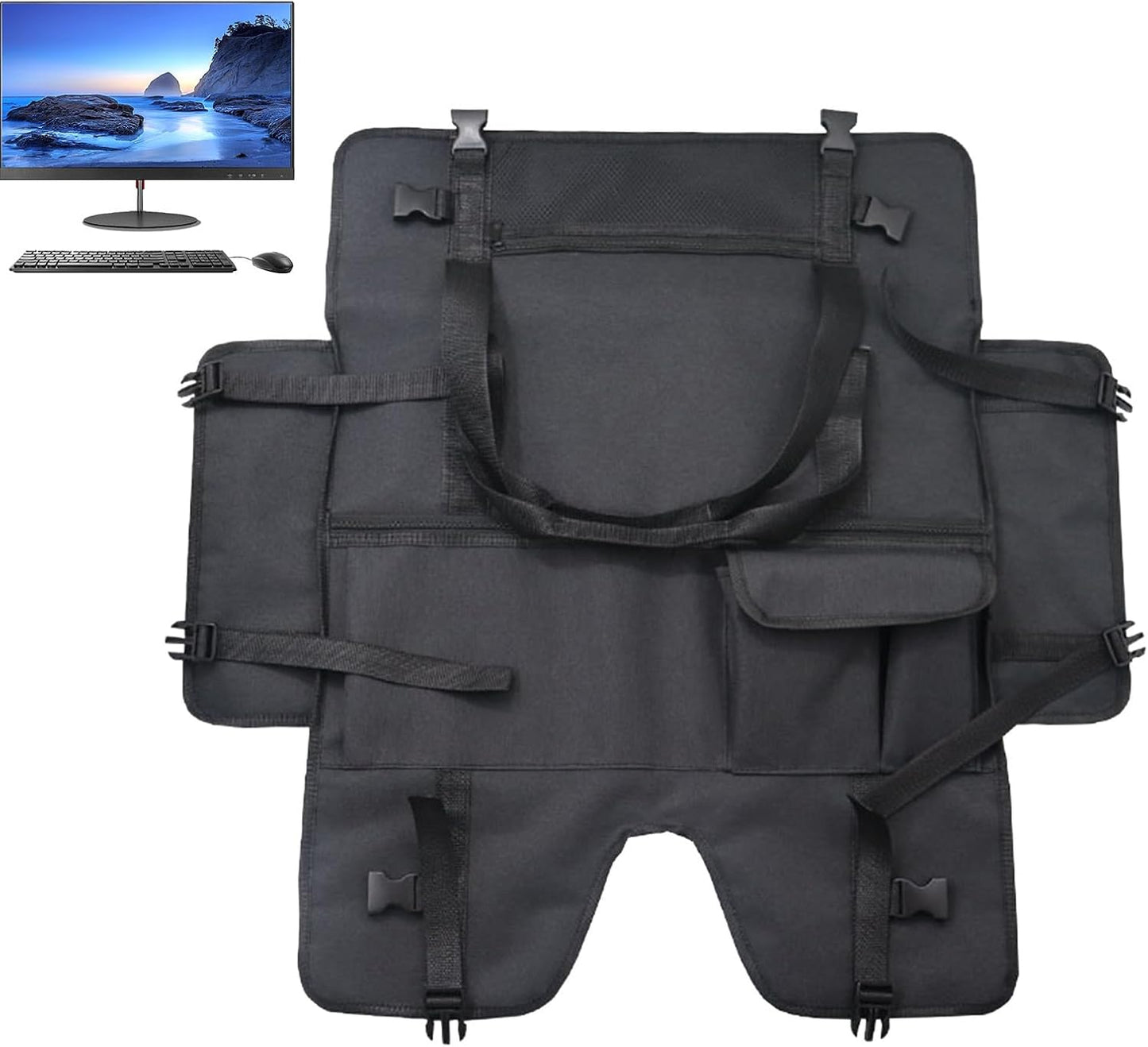 Portable Monitor Case – Protective Dustproof Screen Bag with Flannel Lining – Veynor