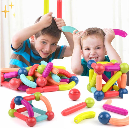 64 Pieces Magnetic Building Blocks - Creatix-Nora Luxe